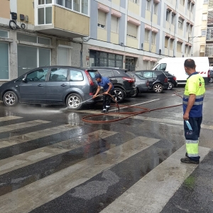 Lavagem Rua Álvaro de Santa Rita Vaz